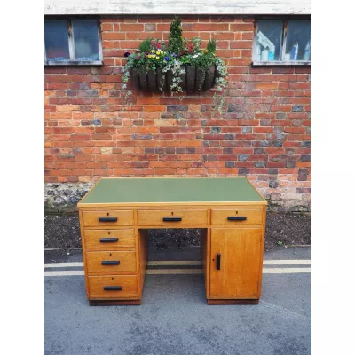 Antiker englischer Schreibtisch Eiche ca 1930