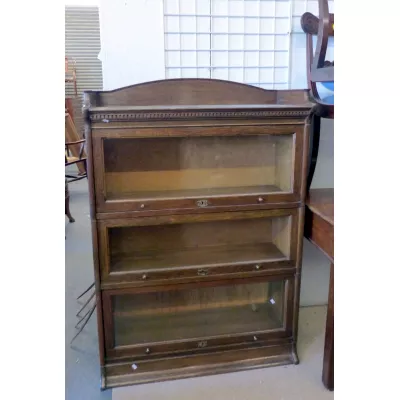 Antiker britischer Bücherschrank Eiche ca 1900