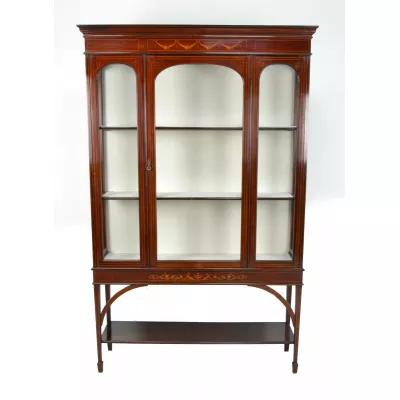 Englische antike Mahagoni Vitrine ca 1890