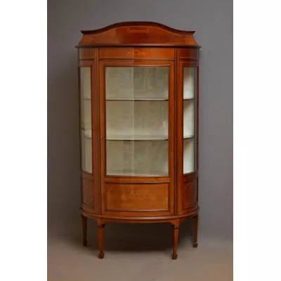 Edwardianische antike Mahagoni Vitrine britisch ca 1900