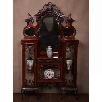 Edwardianische antike Mahagoni Vitrine Sideboard englisch ca 1890