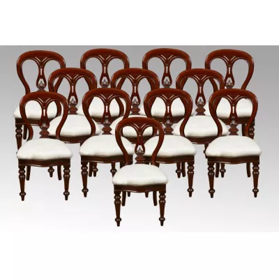 Viktorianische antike Mahagoni Stühle Küchenstühle englisch ca 1850