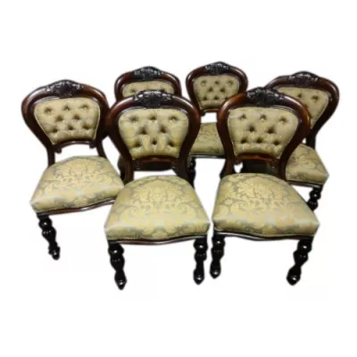 Antike englische Mahagoni Küchenstühle Regency Stühle ca 1810