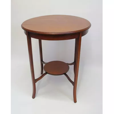 Edwardianischer antiker Mahagoni Beistelltisch englisch ca 1900