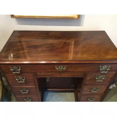 Georgianischer antiker Mahagoni Schreibtisch englisch ca 1800