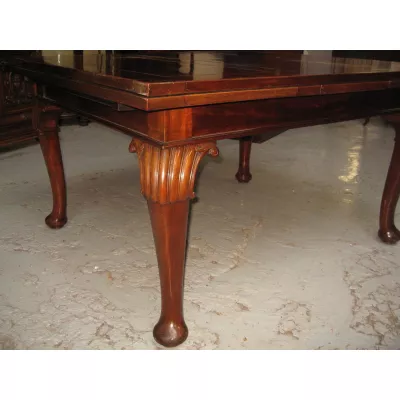 Englischer Antiker Mahagoni ausziehbarer Esstisch