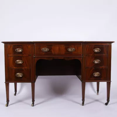 Antiker englischer Mahagoni Schreibtisch britisch ca 1900