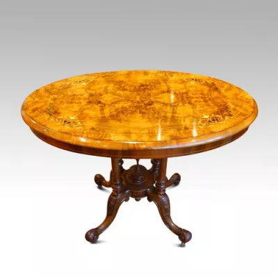 Antiker viktorianischer Nussbaum Tisch englisch ca 1870