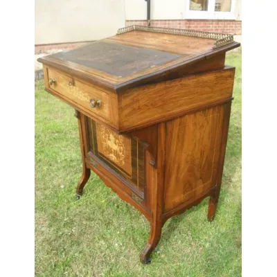 Antiker britischer Palisander Schreibtisch Damenschreibtisch 19. Jh