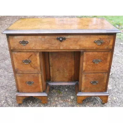 Antiker georgianischer Nussbaum Damen Schreibtisch englisch ca 1900