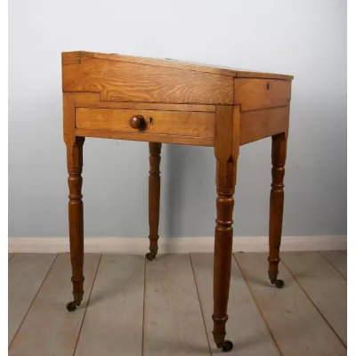 Viktorianischer Eichen Schreibtisch antik britisch ca 1850