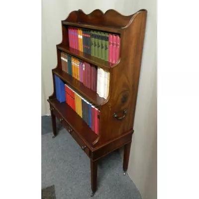 Antikes britisches Mahagoni Bücherregal ca 1880