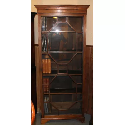 Englischer Mahagoni Bücherschrank Vitrine antik ca 19. Jh