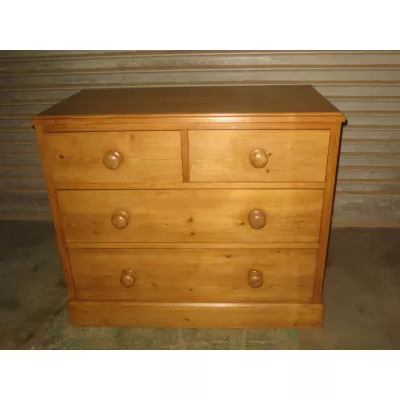 Antike britische Kiefern Kommode Weichholz ca 1880