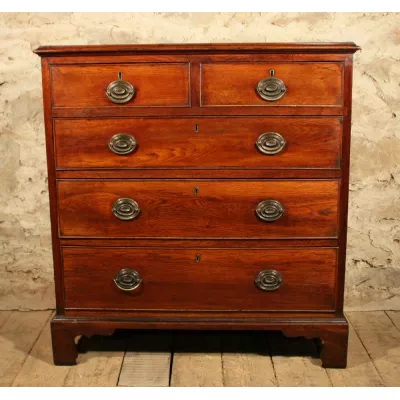 Georgianische Eichen Kommode original antik ca 1800