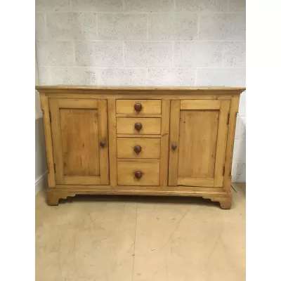 Viktorianisches original antikes Kiefern Sideboard britisch ca 1860