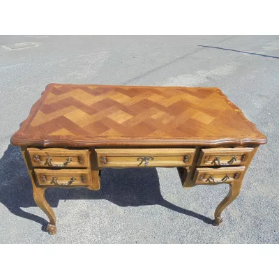Antiker französischer Schreibtisch Massivholz ca 1900