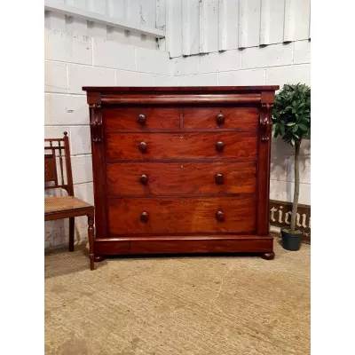 Antike viktorianische Mahagoni Kommode britisch ca 1870