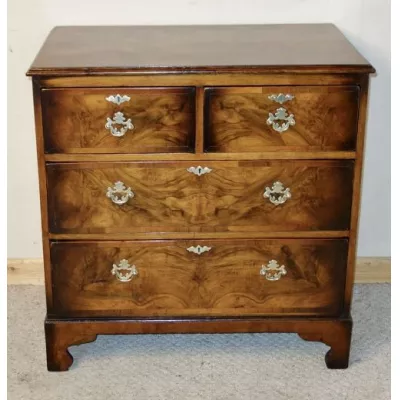 Edwardianische britische Nussbaum Kommode antik ca 1900