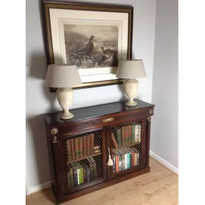 Antiker englischer Regency Bücherschrank Palisander ca 1800