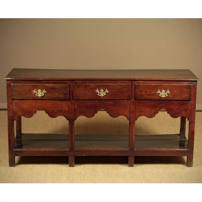 Georgianisches antikes Eichen Sideboard britisch ca 1780