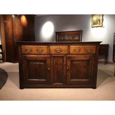 Antikes britisches Eichen Sideboard ca 1750