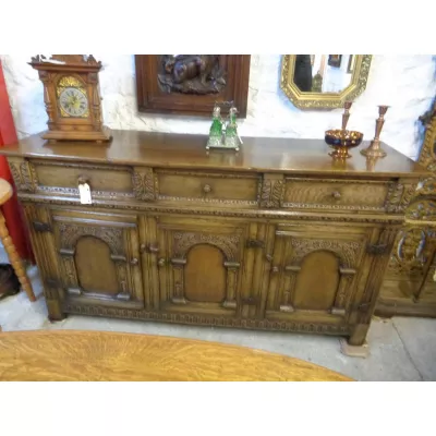 Antikes britisches Eichen Sideboard ca 1920