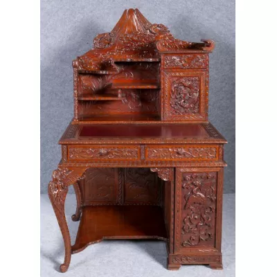 Antiker japanischer Meiji Schreibtisch britisch ca 1900