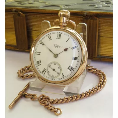 Antike britische Taschenuhr Gold Kettenuhr ca 1900