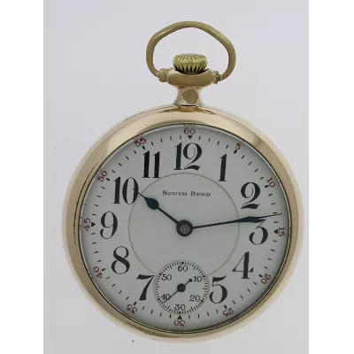 Antike amerikanische Taschenuhr Gold Kettenuhr 1930