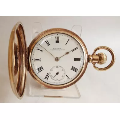 Antike Gold Taschenuhr Kettenuhr englisch ca 1928
