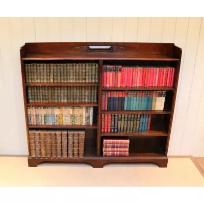 Antikes britisches Bücherregal Eiche ca 1920