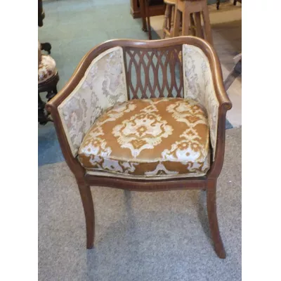 Edwardianischer Mahagoni Stuhl Sessel englisch antik ca 1890
