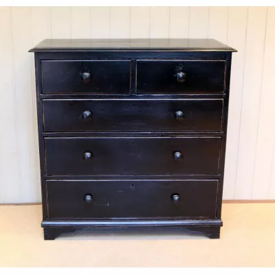 Viktorianische antike Weichholz Kommode britisch lackiert ca 1880