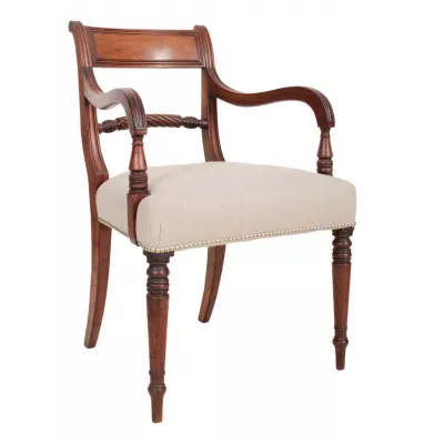 Antiker Regency Stuhl Mahagoni Esszimmerstuhl britisch ca 1800
