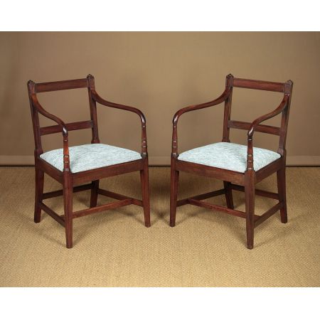 Antike britische Mahagoni Stühle Regency Esszimmerstühle ca 1820