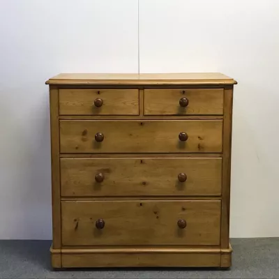 Viktorianische antike Kiefern Kommode Weichholz britisch ca 1860