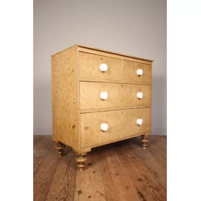 Viktorianische antike Weichholz Kiefern Kommode britisch ca 1880