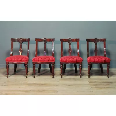 Viktorianische antike Mahagoni Stühle britisch ca 1860