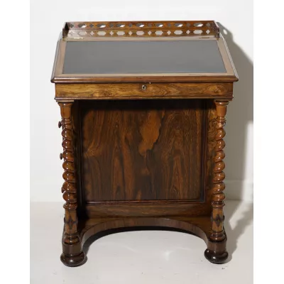 Antiker Englischer Palisander Davenport Schreibtisch viktorianisch ca. 1850