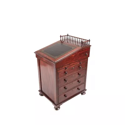 Antiker britischer Regency Davenport Schreibtisch Mahagoni ca 1810