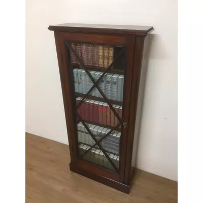 Antike britische Mahagoni Vitrine Bücherschrank 19. Jh