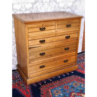 Edwardianische Satinholz Kommode antik britisch ca 1890