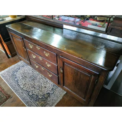 Antikes britisches Eichen Sideboard ca 18. Jh