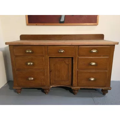 Antikes britisches Kiefern Sideboard Weichholz ca 1890