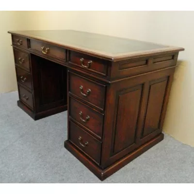 Antiker britischer Mahagoni Schreibtbisch ca 1900