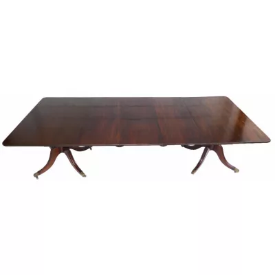 Antiker britischer Regency Esstisch Mahagoni ca 1810