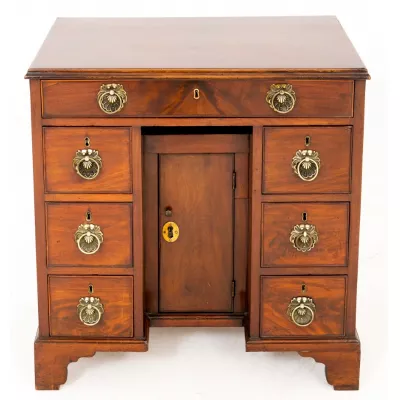 Georgianischer antiker Mahagoni Schreibtisch ca 18. Jh