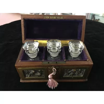 Drei Antike Deutsche Flaschen Köln Tantalus 19. Jahrhundert