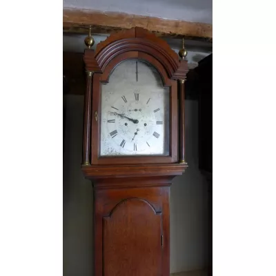 Georgianische antike Eichen Standuhr britisch ca 18. Jh
